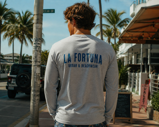 Grey Fortuna Long Sleeve Tee