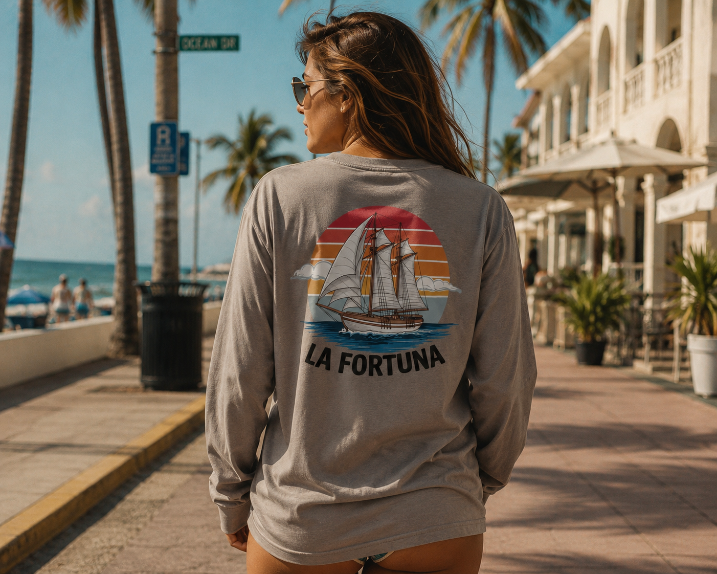 Moonlit Current Long Sleeve Tee