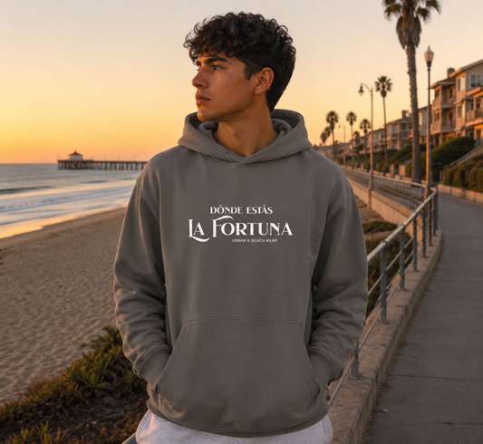 La Fortuna Grey Oversized Hoodie
