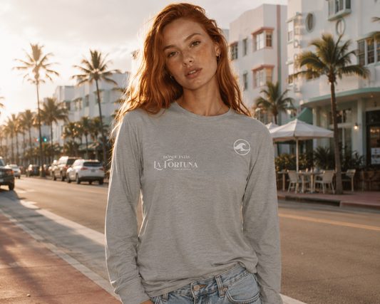 La Fortuna Grey Long Sleeve Tee