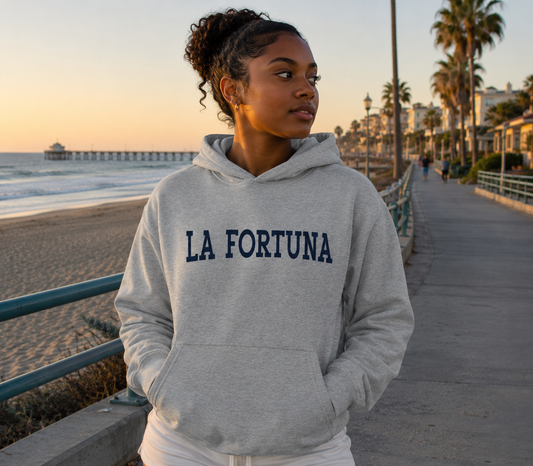 La Fortuna Oversized Grey Hoodie