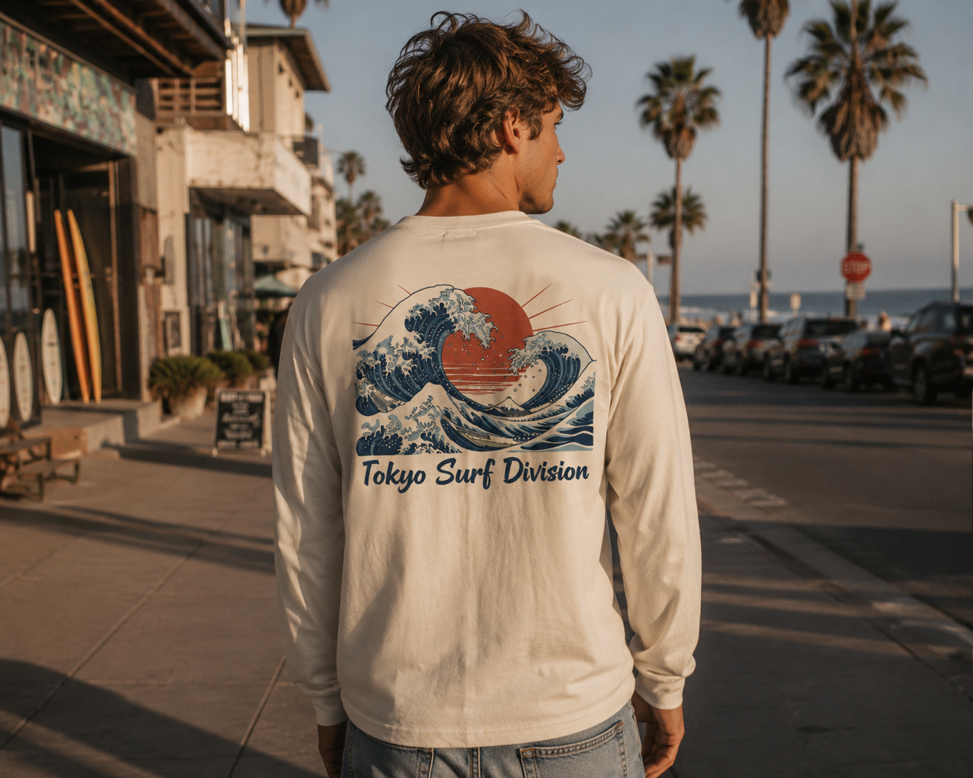 Tokyo Surf Division Heavyweight Long Sleeve Tee