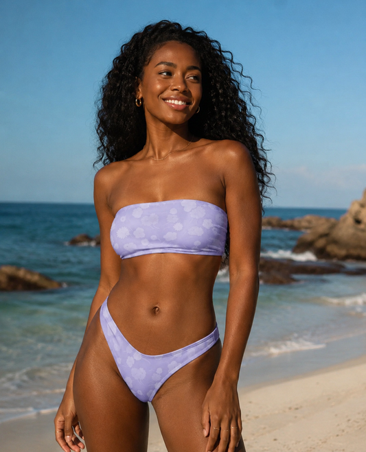 Lavender Bloom Bikini Set