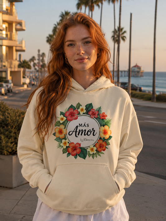 Más Amor Hoodie – Floral Edition