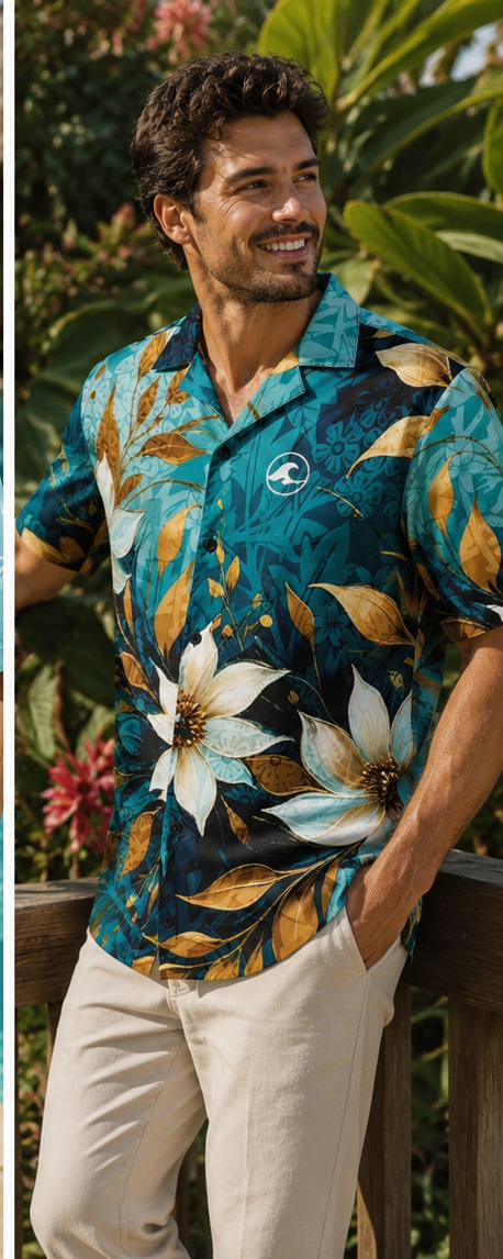 Midnight Tide Button-Up
