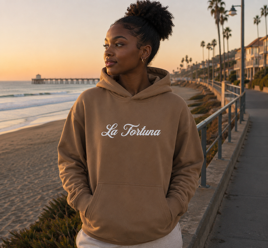 La Fortuna Oversized Brown Hoodie