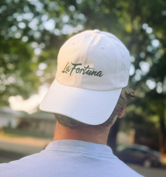 Retro La Fortuna Beach Cap in White