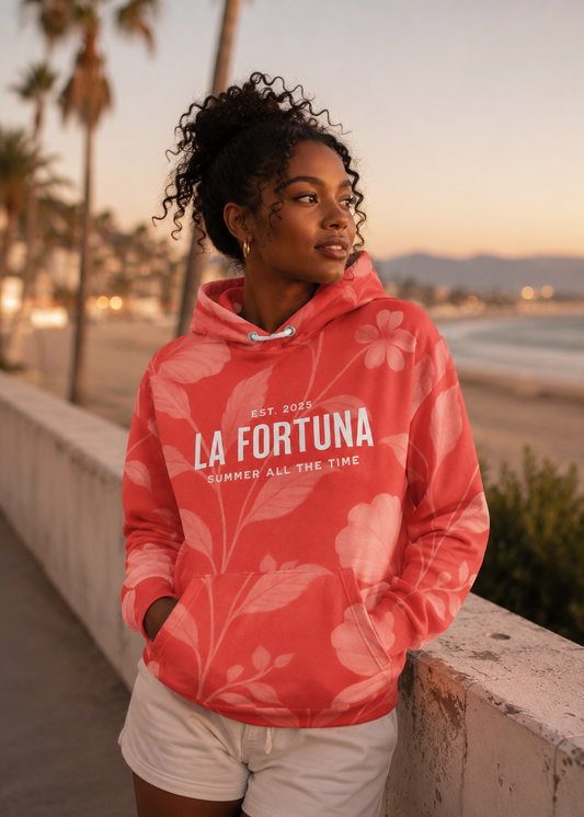 Crimson Bloom Hoodie