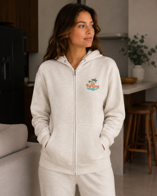 Beach Bum Club Sand Zip-Up Hoodie
