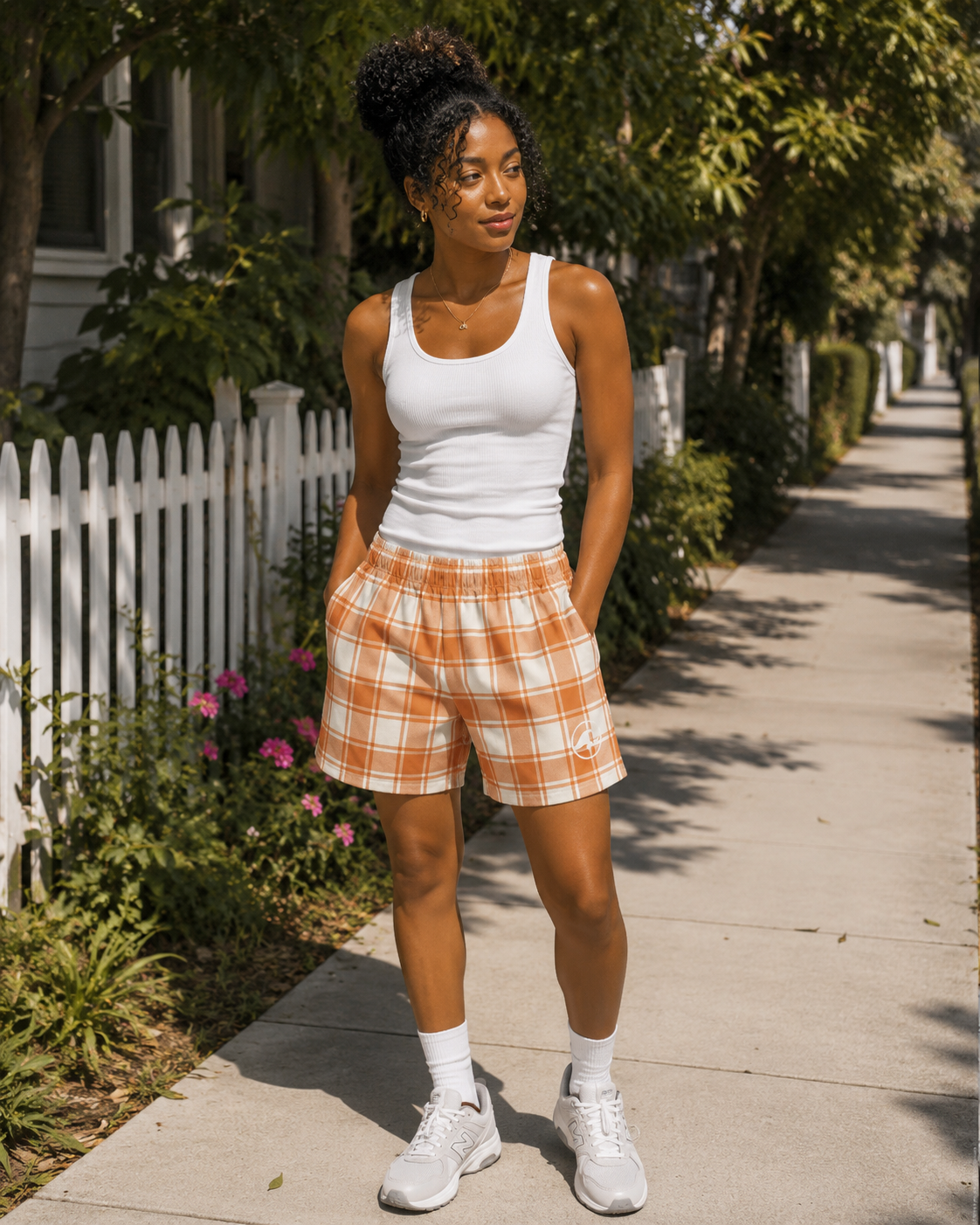 Citrus Check Shorts - 3"