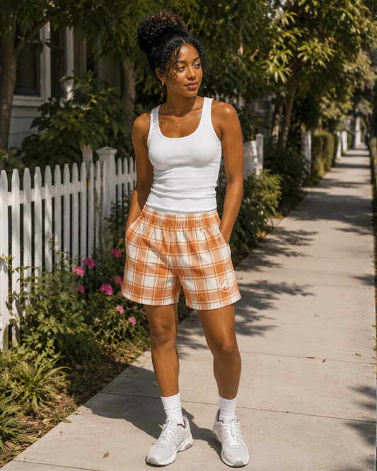 Citrus Check Shorts - 3"
