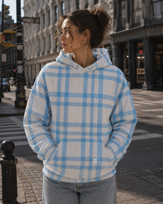 Coastal Check Hoodie