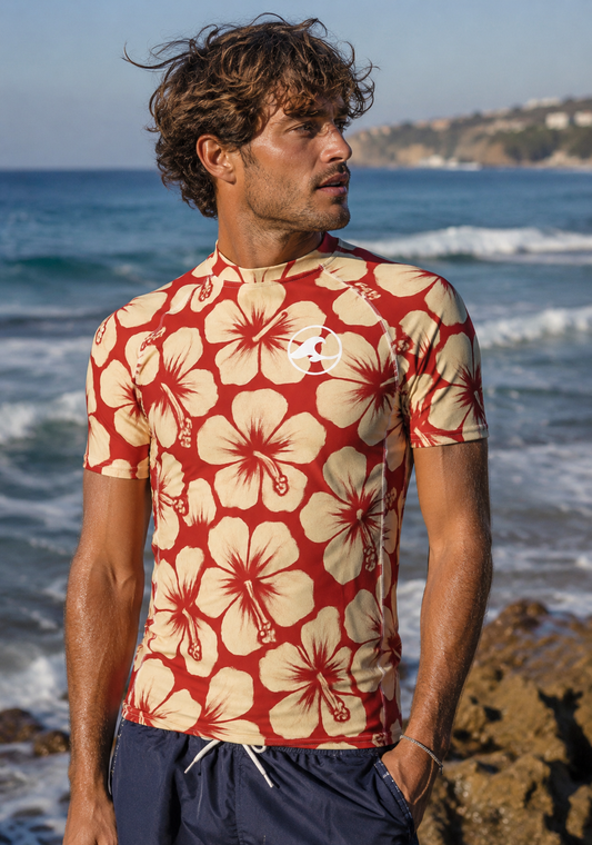 Crimson Current Rash Guard