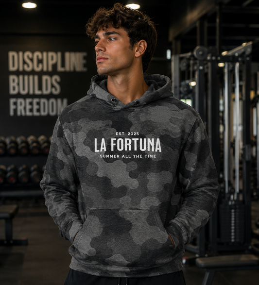 La Fortuna Grey Camo Hoodie