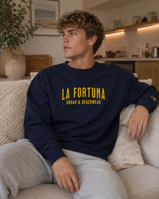 La Fortuna Embroidered Crew Neck Pullover
