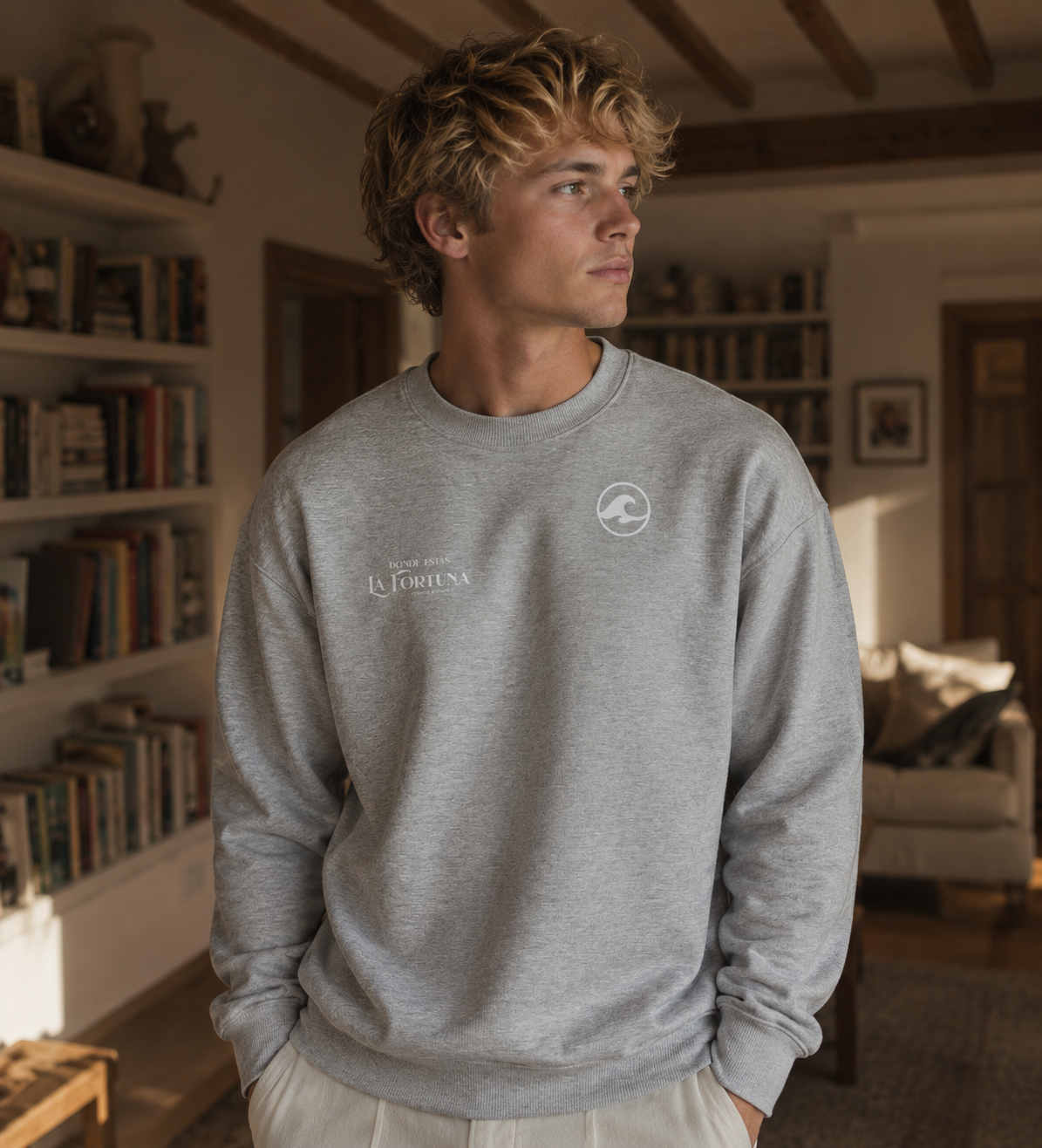 La Fortuna Grey Oversized Sweatshirt