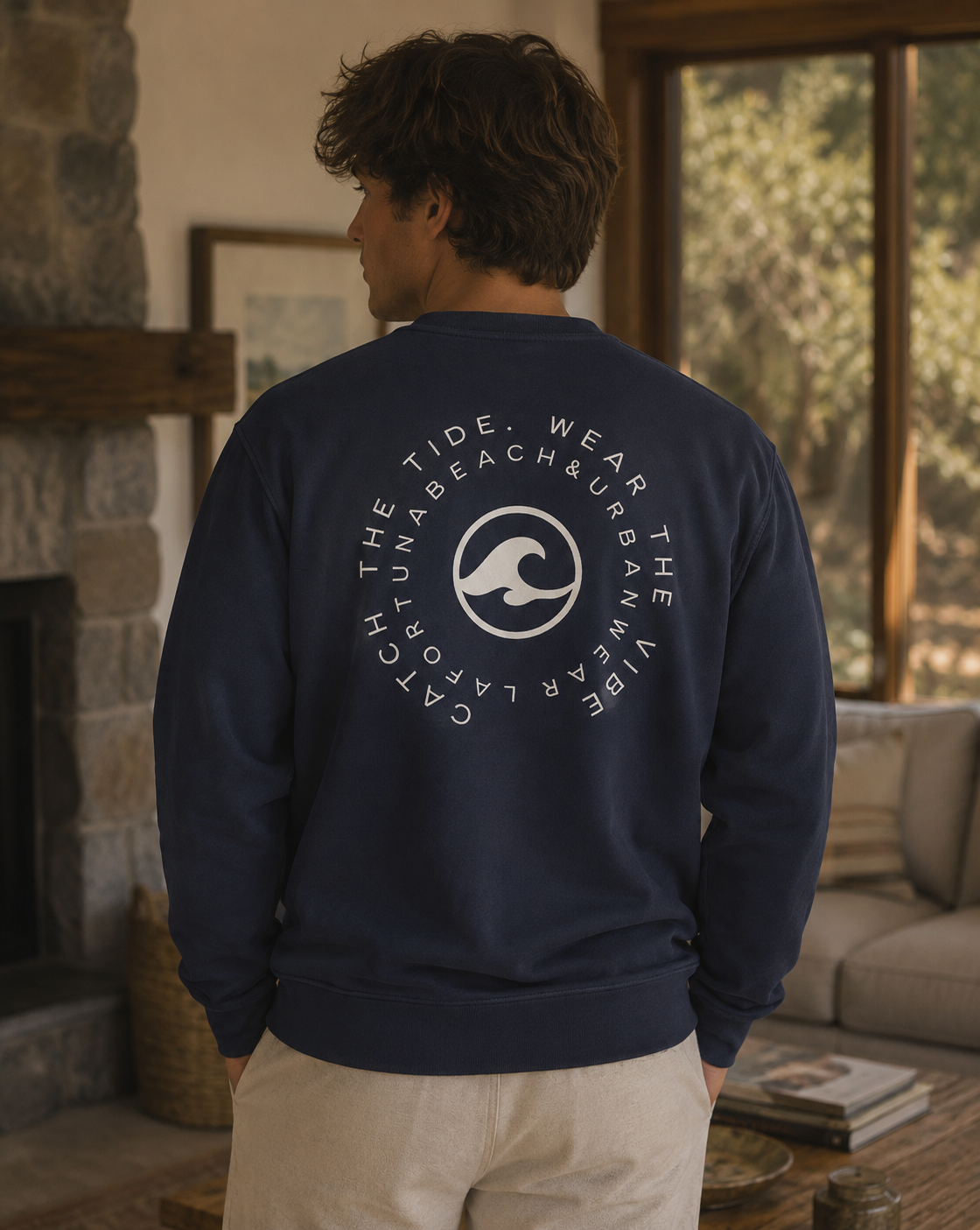 La Fortuna Oversized Sweatshirt – Navy