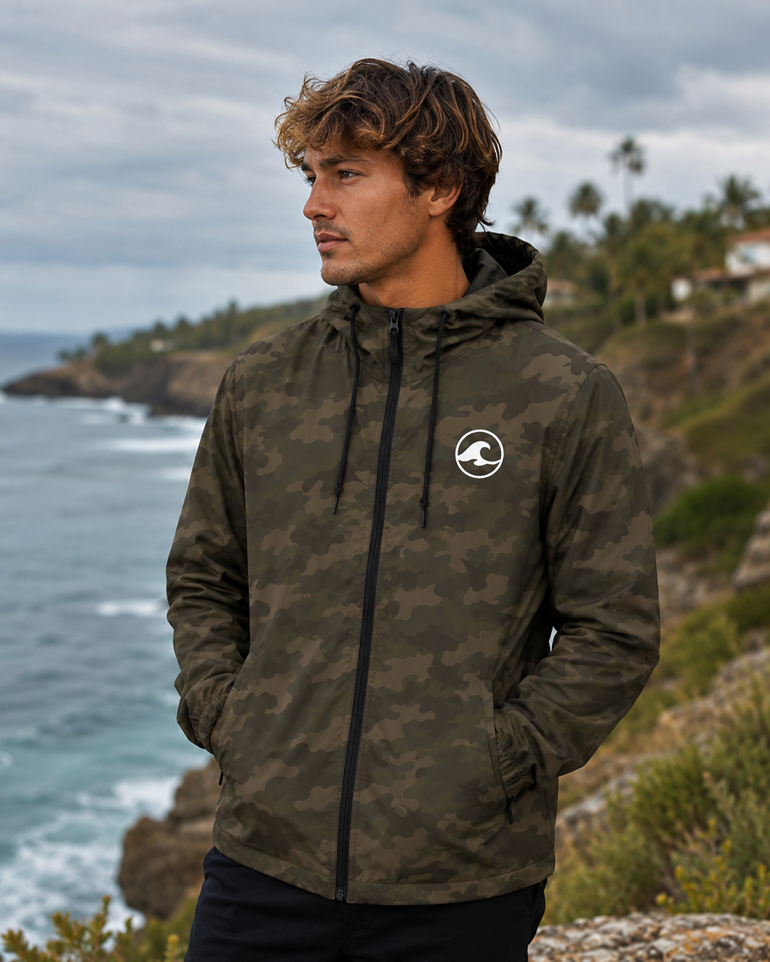 La Fortuna Camo Windbreaker