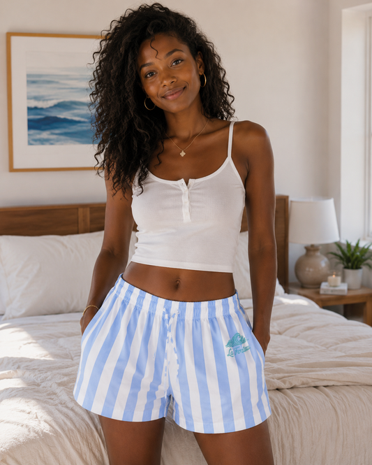Harbor Stripe Pajama Shorts