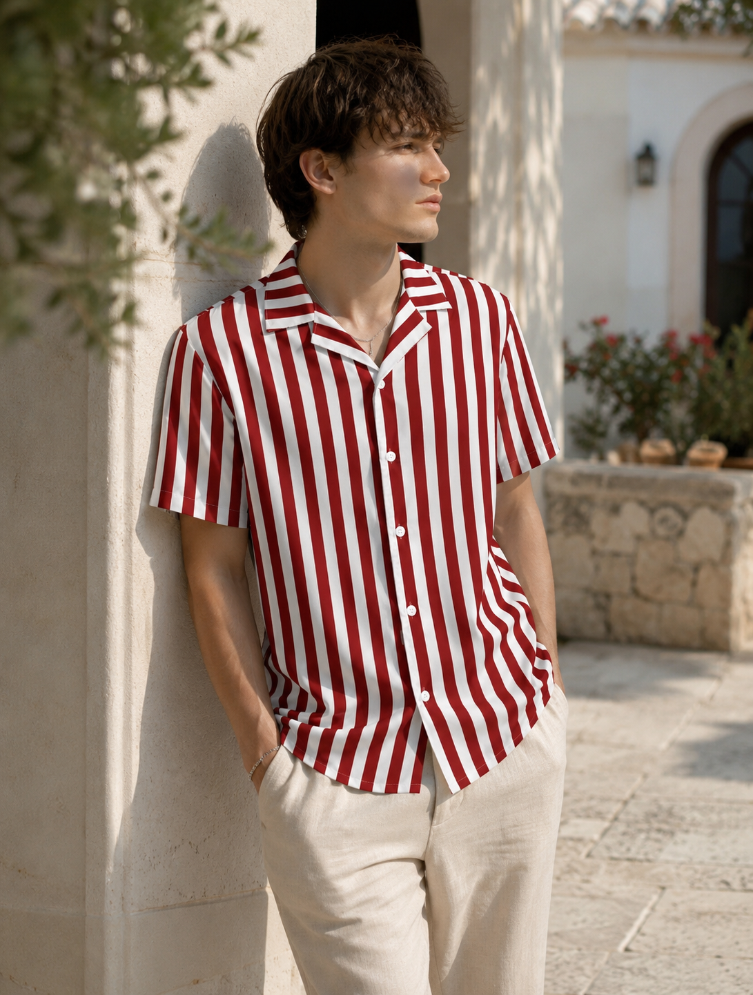 Scarlet Sail Button-Up