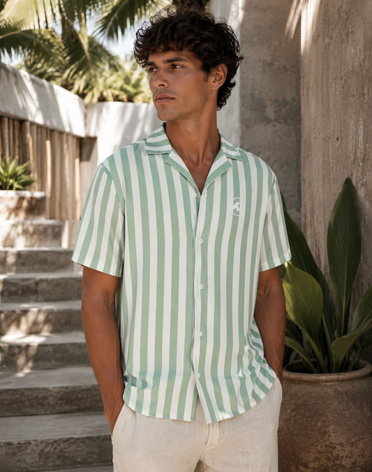The Evergreen Breeze Button-Up