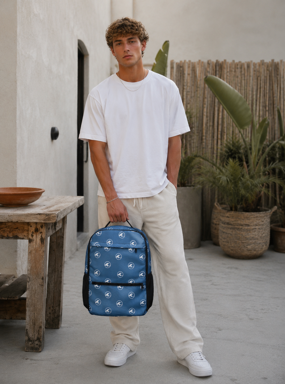La Fortuna Blue Backpack