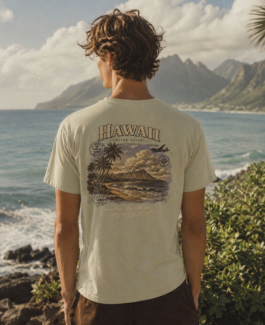 Hawaii Vintage Tee - La Fortuna Lost Postcards
