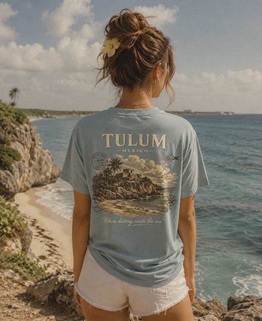 Tulum Vintage Tee - La Fortuna Lost Postcards