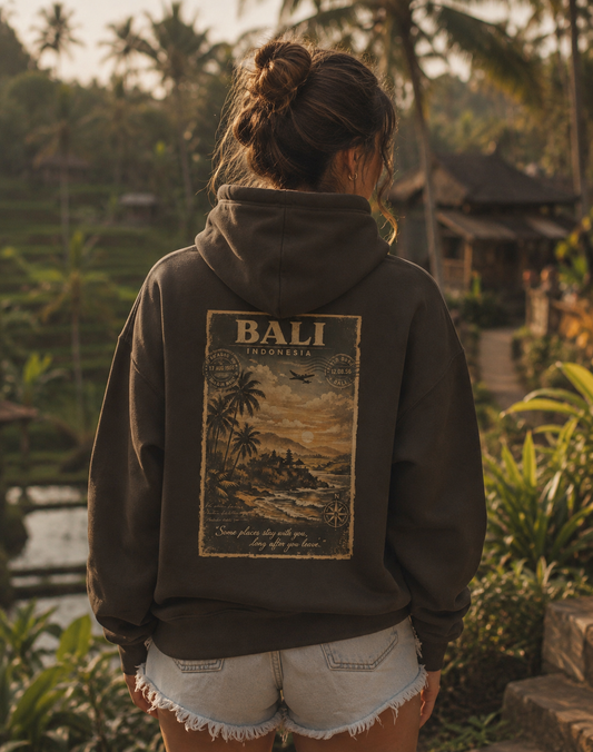 Bali Vintage Hoodie - La Fortuna Lost Postcards