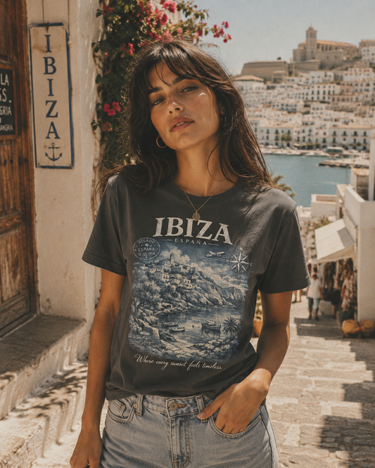 Ibiza Vintage Tee - La Fortuna Lost Postcards