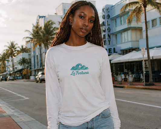 La Fortuna Waves Long Sleeve Tee – Ride the Calm