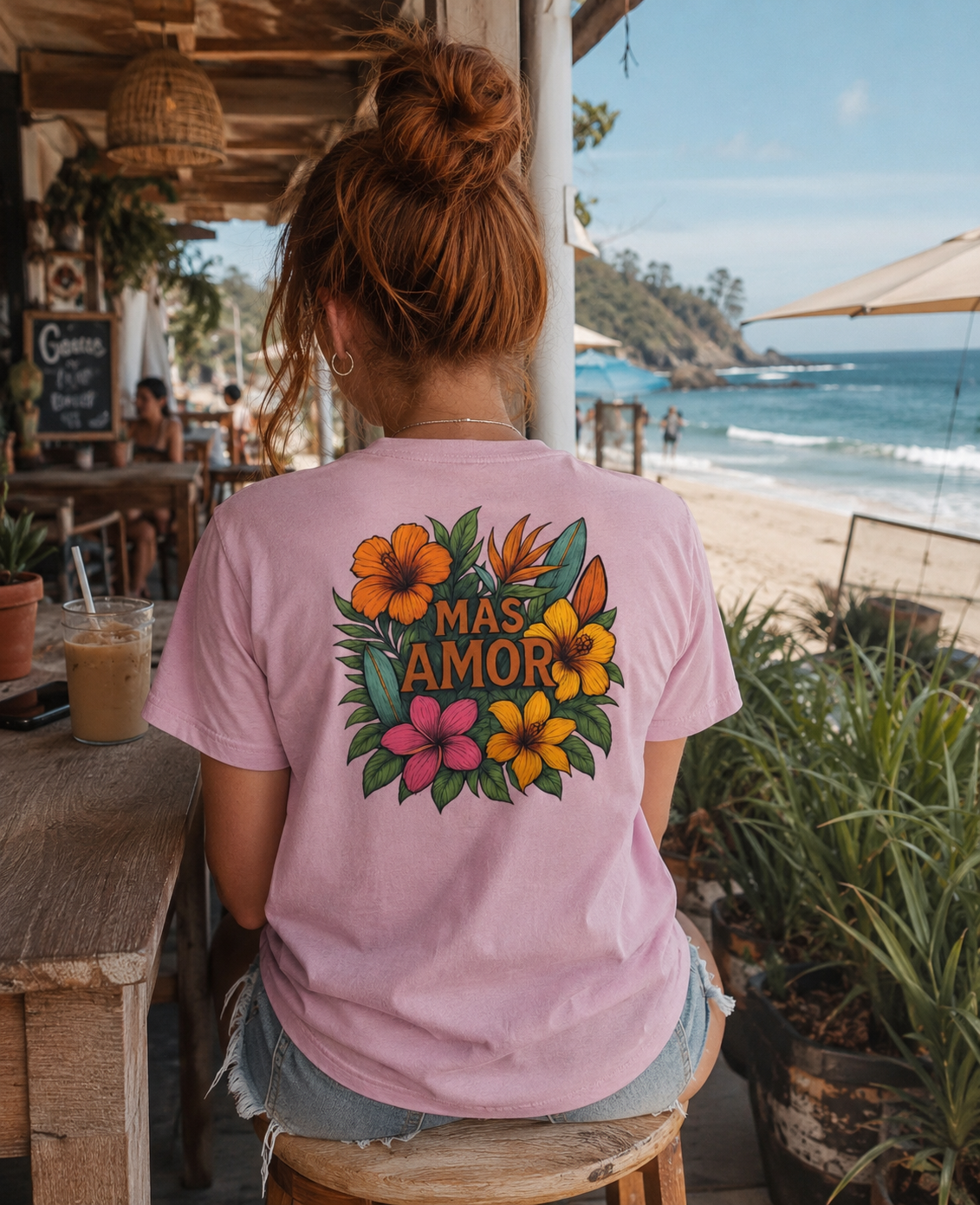 Más Amor Tee - Lilac