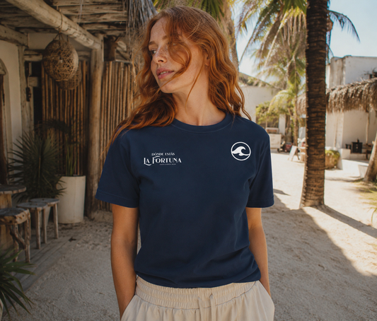 La Fortuna Organic Navy Tee