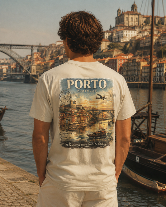 Porto Vintage Tee - La Fortuna Lost Postcards