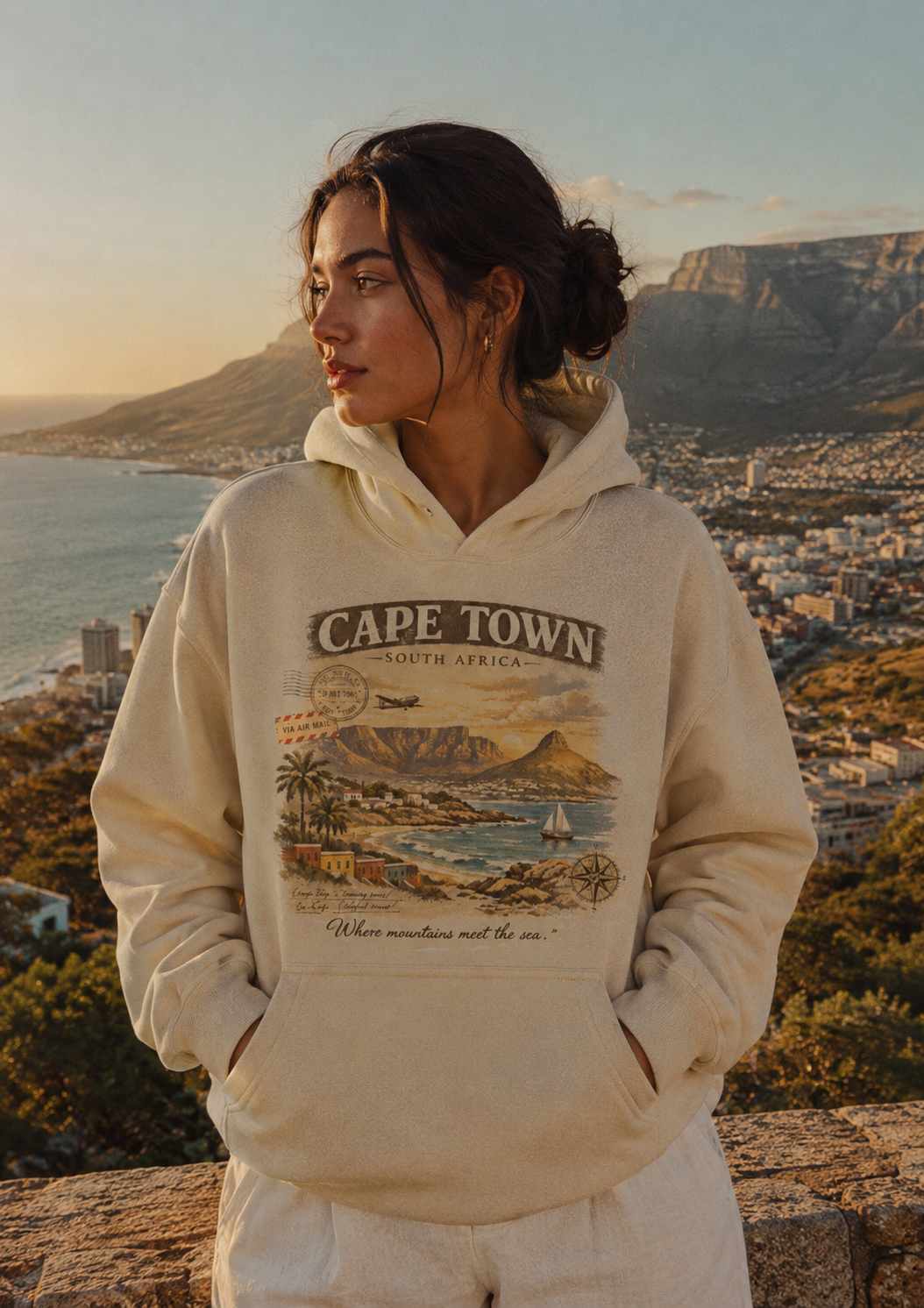 Cape Town Vintage Hoodie - La Fortuna Lost Postcards
