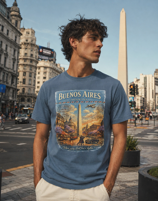 Buenos Aires Vintage Tee - La Fortuna Lost Postcards
