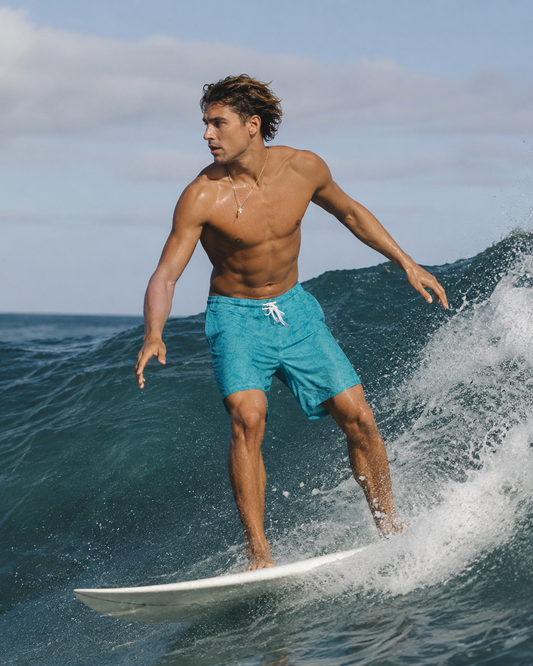 Azure Palms Board Shorts