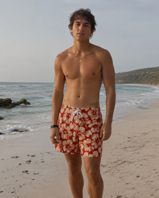 Scarlet Tide Board Shorts