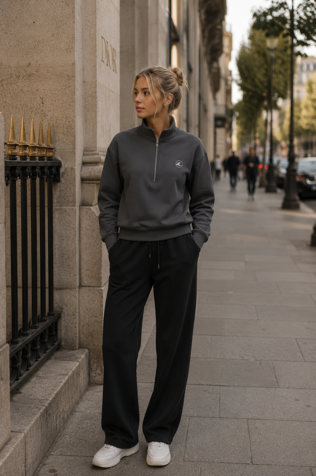1/4 Zip Pullover – Grey