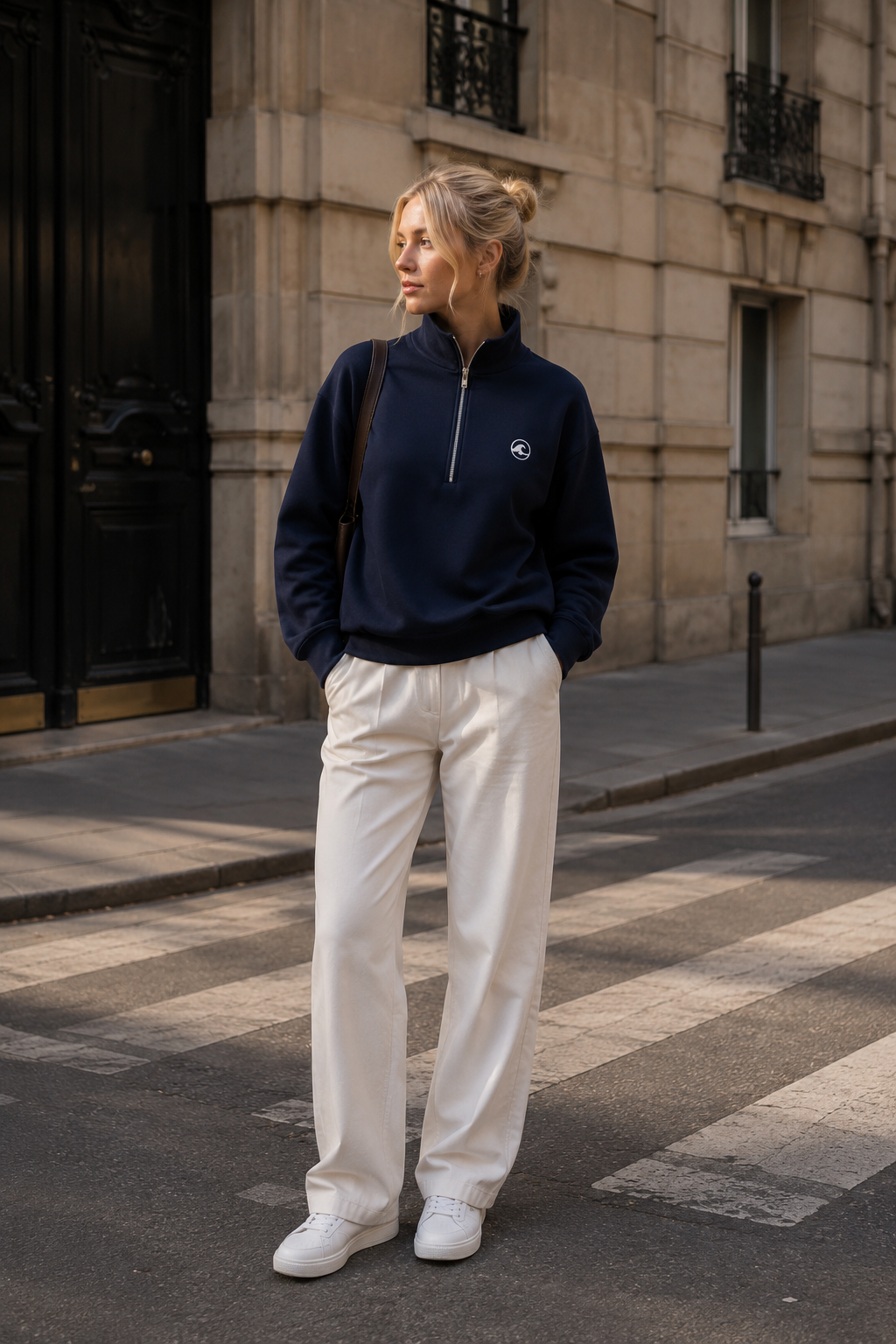 1/4 Zip Pullover – Navy