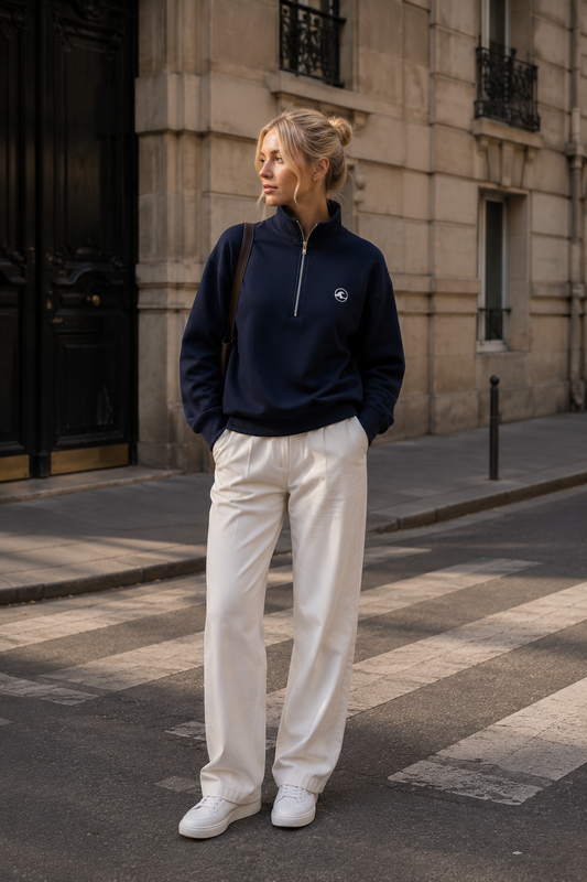 1/4 Zip Pullover – Navy